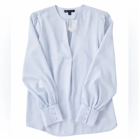 Brooks Brothers Blouse Light Blue long sleeves size M - Picture 5 of 6